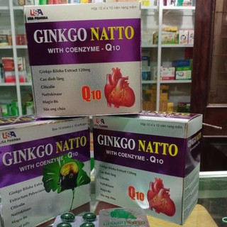BỔ NÃO GINKGO NATTO CHÍNH HÃNG HỘP 100 VIÊN