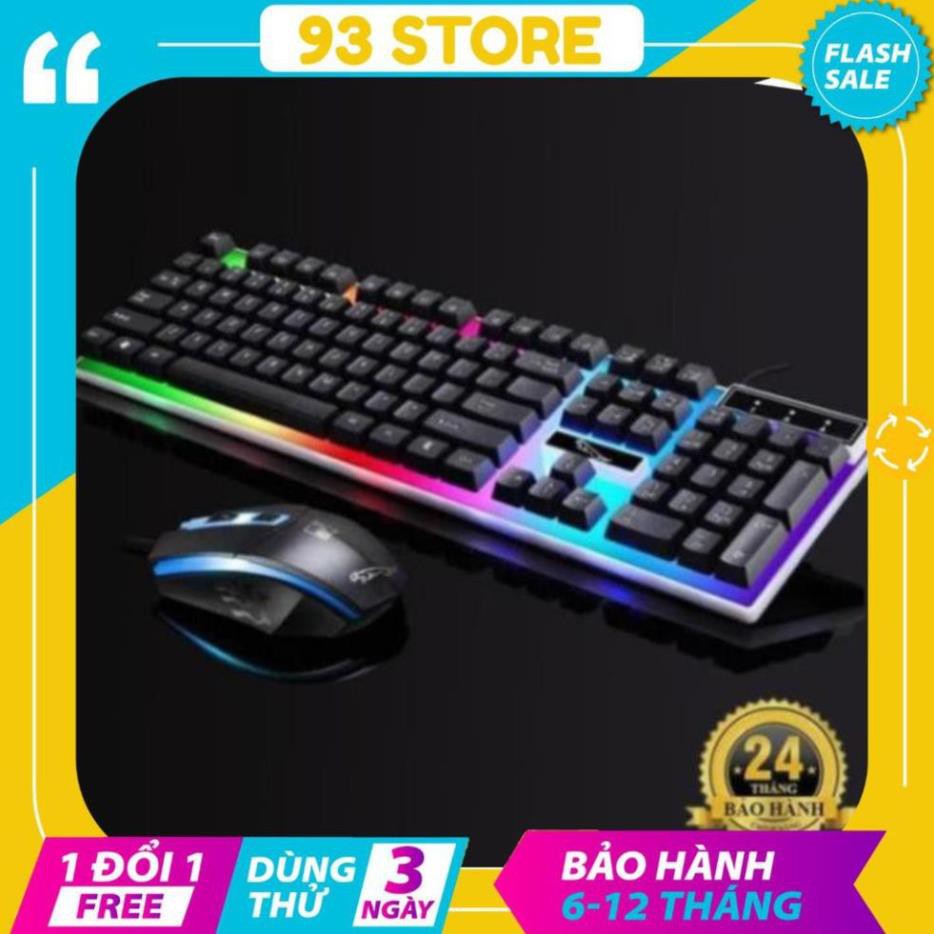 Bộ bàn phím máy tính giả cơ G21 kèm chuột chơi game cực đỉnh, bàn phím có đèn led dành cho game thủ - 93STORE - Freeship
