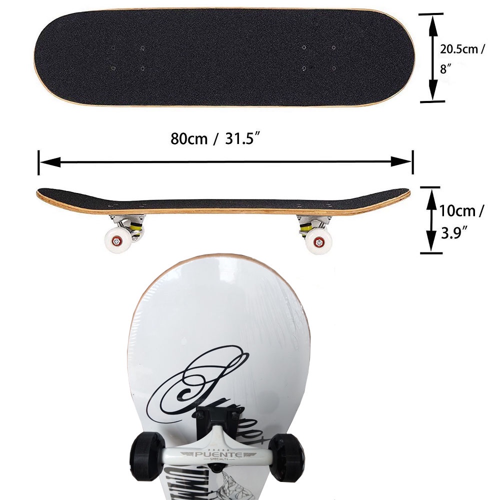 Ván trượt chuyên nghiệp Skateboard Puente giúp bạn tập kỹ thuật trick chuyên nghiệp