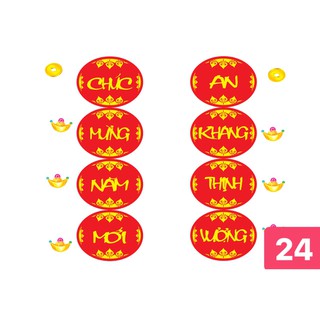 Decal trang trí tết MS18-24