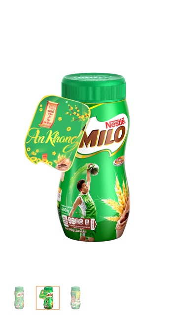 Hộp Nestle MILO nguyên chất (400g)