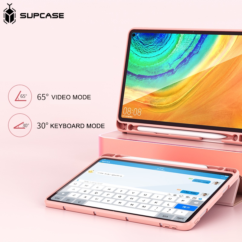 Bao Da Máy Tính Bảng SUPCASE TPU Mềm Giá Đỡ 3 Nếp Gấp Chế Độ Ngủ/Đánh Thức Thông Minh Cho Huawei MatePad 10.4 inch