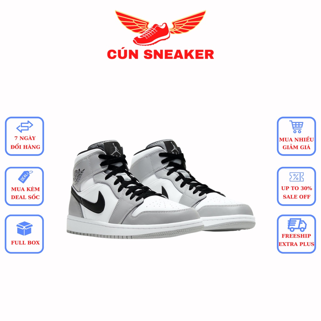 Giày 𝗝𝗼𝗿𝗱𝗮𝗻 Cổ Cao Màu Ghi Xám Nam Nữ 🌸 Giày Thể Thao Sneaker Nam Nữ 𝗝𝗼𝗿𝗱𝗮𝗻 Cao Cổ Ghi Xám Full Box