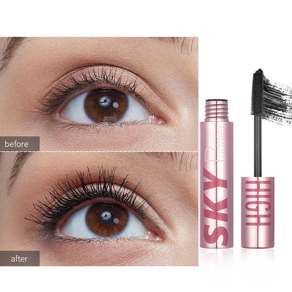 Hono* Beauty Health Easy to Clean Make Up Mascara 4D Sky Volume Waterproof Lash Extensions Mascara Bright Your Eyes for Cosmetic