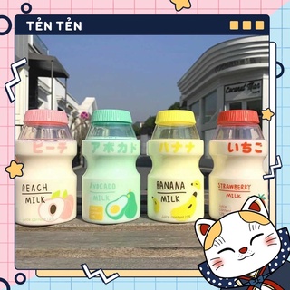 Bình nước hình chai sữa chua Yakult 480ml, chai nước nhựa an toàn, dễ thương