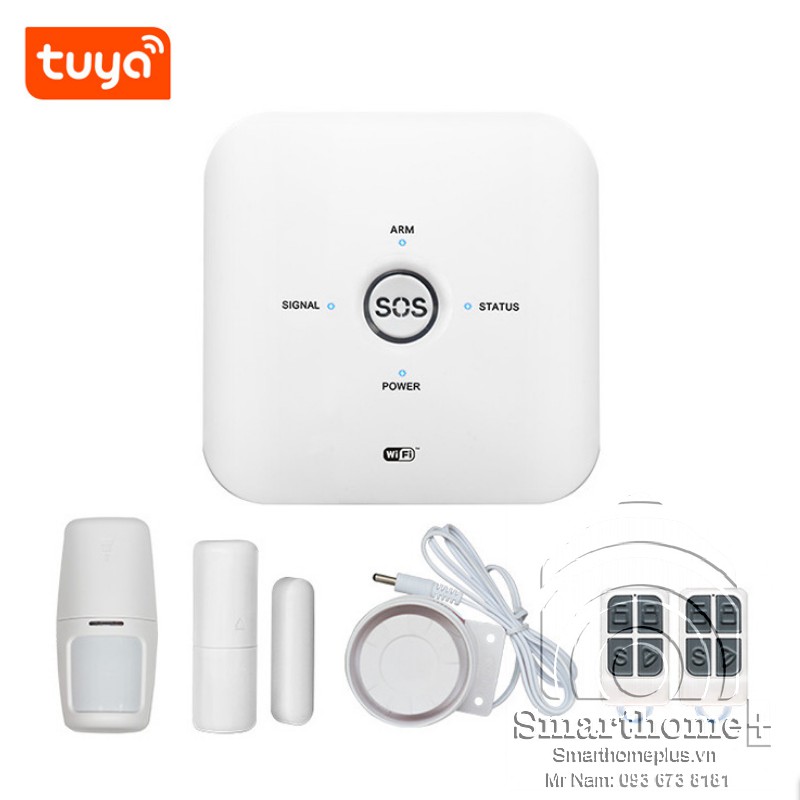 Bộ Báo Động Chống Trộm Qua Điện Thoại GSM Wifi TUYA SHP-CK3