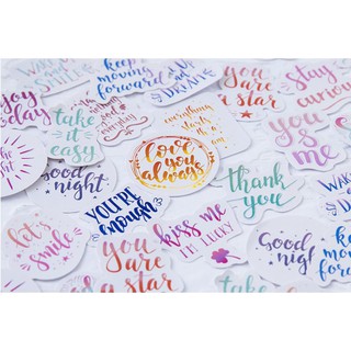 Sticker tiếng Anh và khung thoại