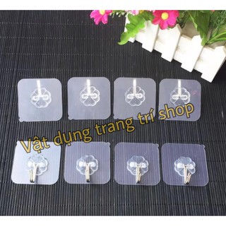 [MỚI]Móc dán tường siêu dính trong suốt ( bộ 10 móc dán )