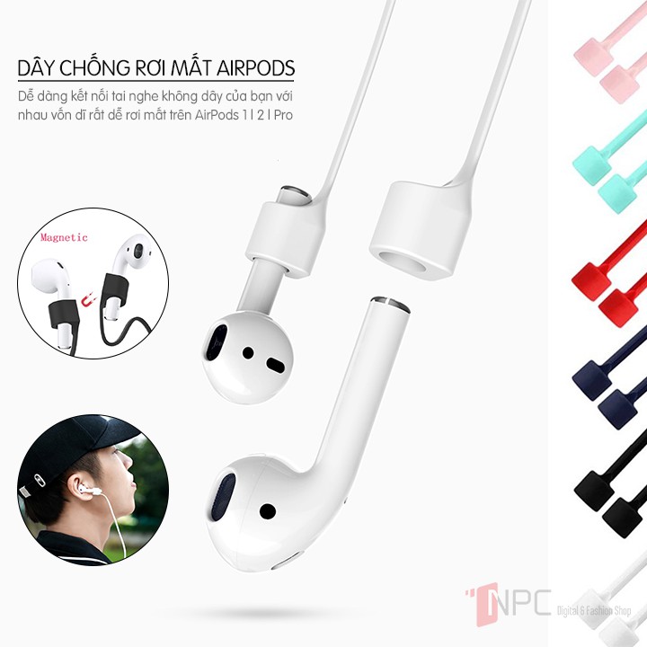 Dây Cố Định Chống Rơi Dành Cho Tai Nghe AirPods Hít Nam Châm Từ Tính