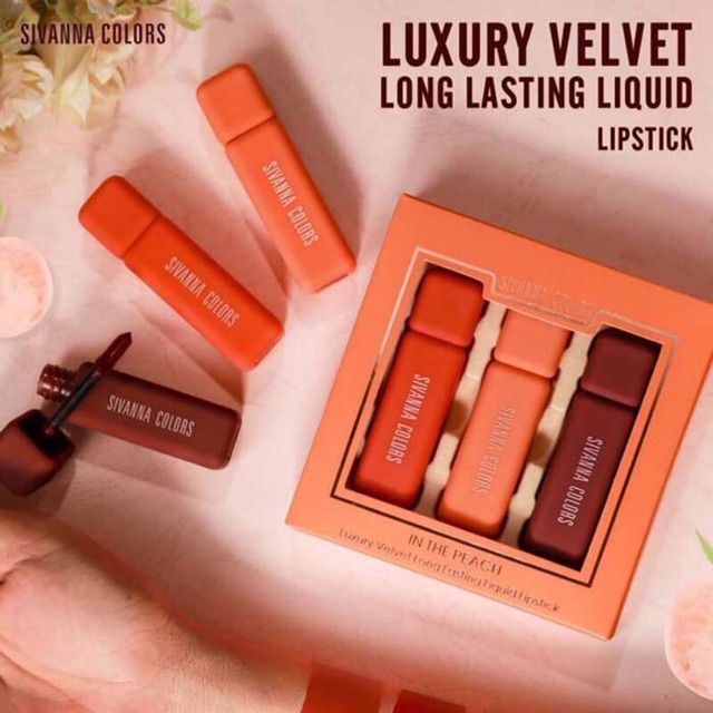 ❄ Set son kem Sivanna Color Luxury Velvet 3 Cây ❄