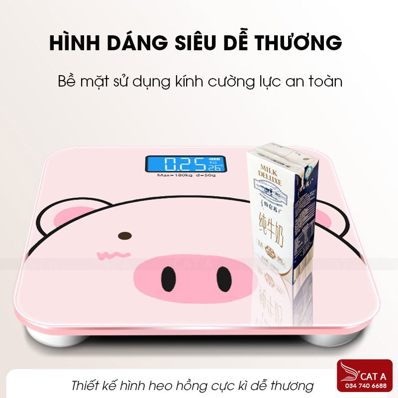 [KÈM QUÀ TẶNG] Cân điện tử thông minh đo sức khỏe mỡ thừa, lượng nước  - Dây sạc điện USB Tặng kèm thước dây