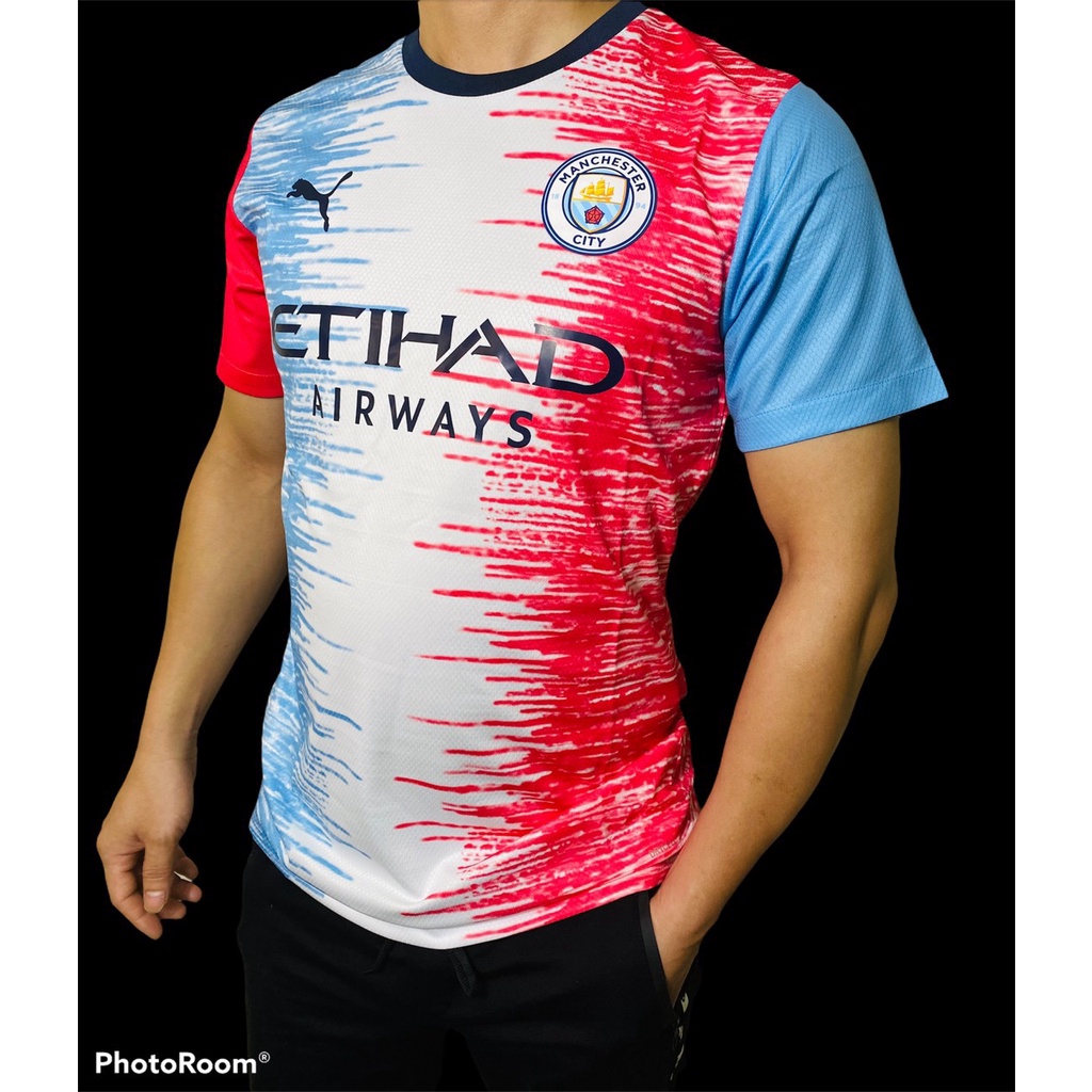( XẢ HÀNG ) Áo bóng đá CLB MANCHESTER CITY - Hàng Playey Fom Body Fit