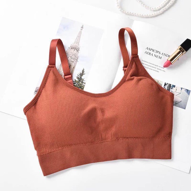 Áo bra dáng croptop đệm dày  - Shop Bố Linh