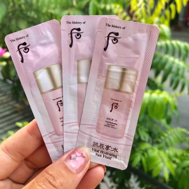 10 gói kem chống nắng whoo hồng