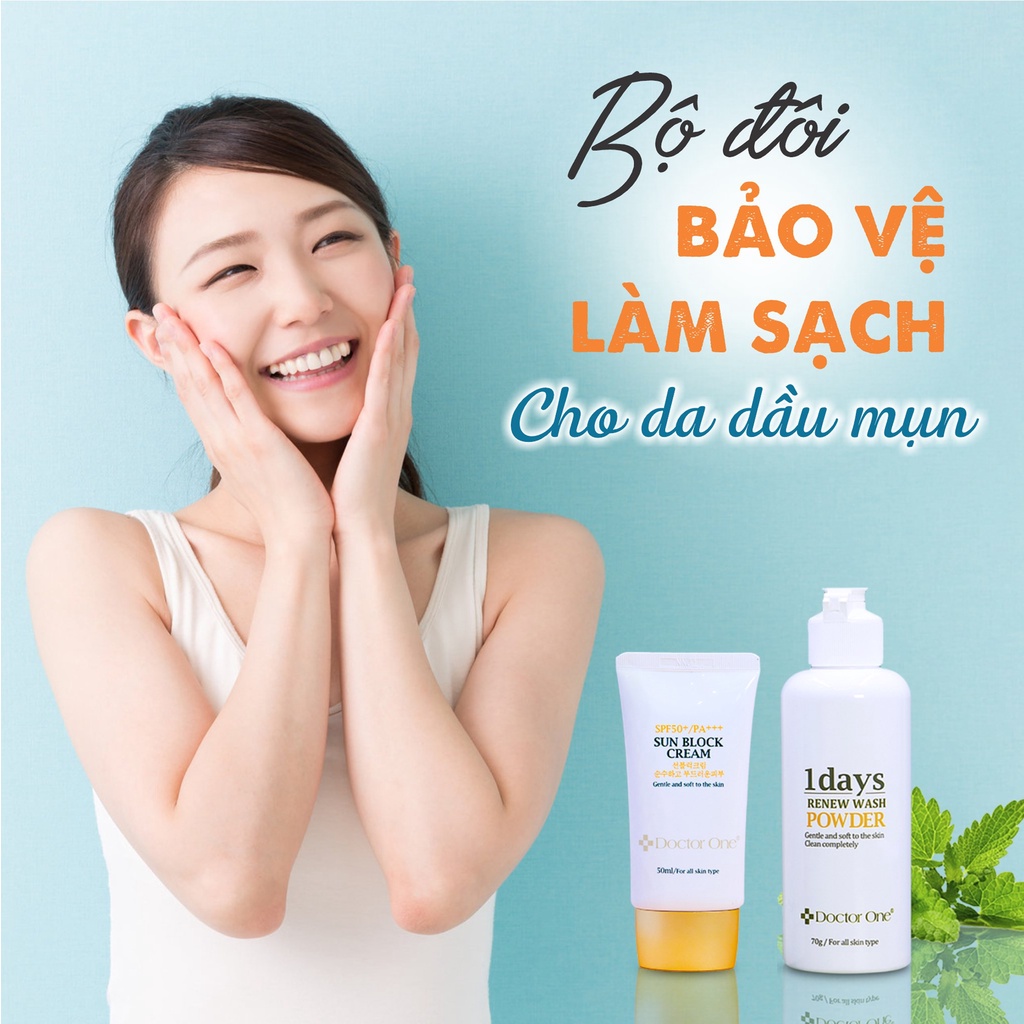 Bột Rửa Mặt Enzim Renew Wash Powder Doctor One Hàn Quốc 70g