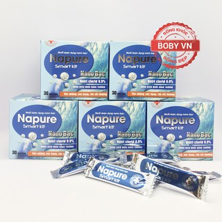 Gói muối biển xúc miệng nano bạc Napure - 30 gói - Chính hãng