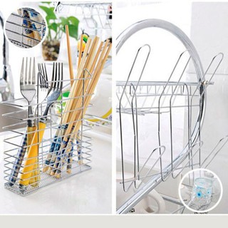 Giá úp bát đĩa 2 tầng inox