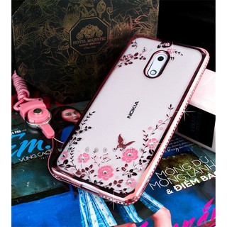 Ốp lưng Nokia 6 dẻo hình hoa