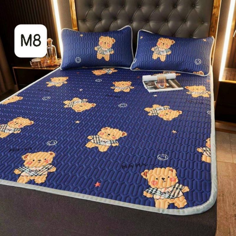 Chiếu Điều Hòa cao su non 3D, Chiều cao su non cao cấp, tặng kèm 2 vỏ gối