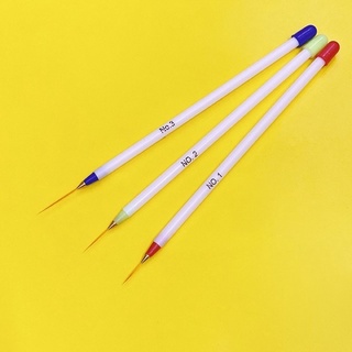 Set cọ nét vẽ móng tay 3 cây Lide. vẽ móng nail