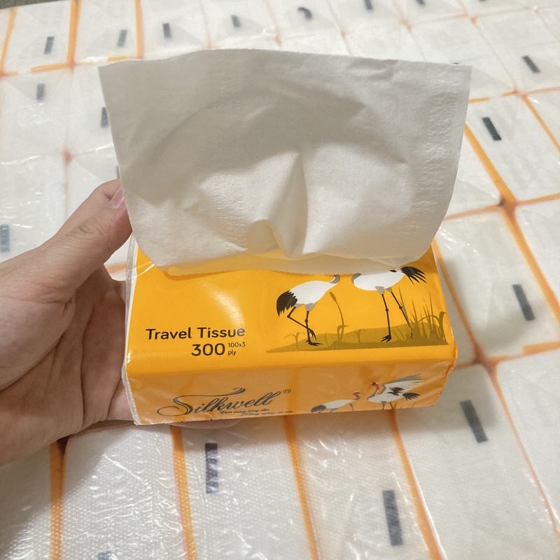 Giấy Ăn Silkwell 3 Lớp Bỏ Túi Siêu Mềm Mịn 300 Tờ
