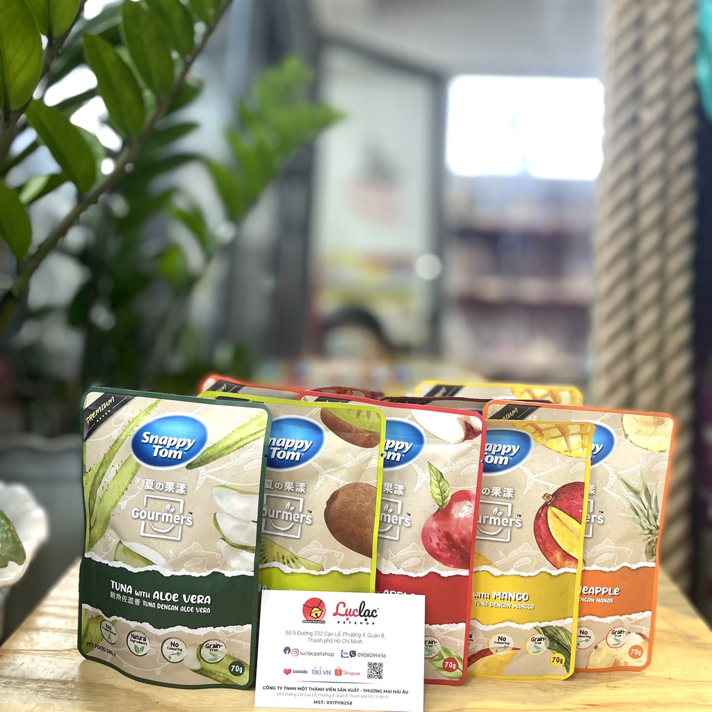 Pate Snappy Tom Fruit cao cấp cho mèo - Gói 70g