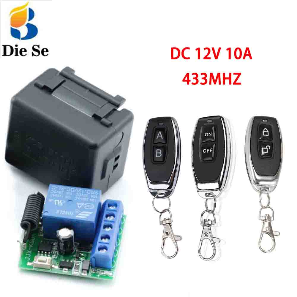 Công tắc điều khiển từ xa DIESE 12V 10A 433MHz tiện dụng cho truy cập động cơ/ đèn