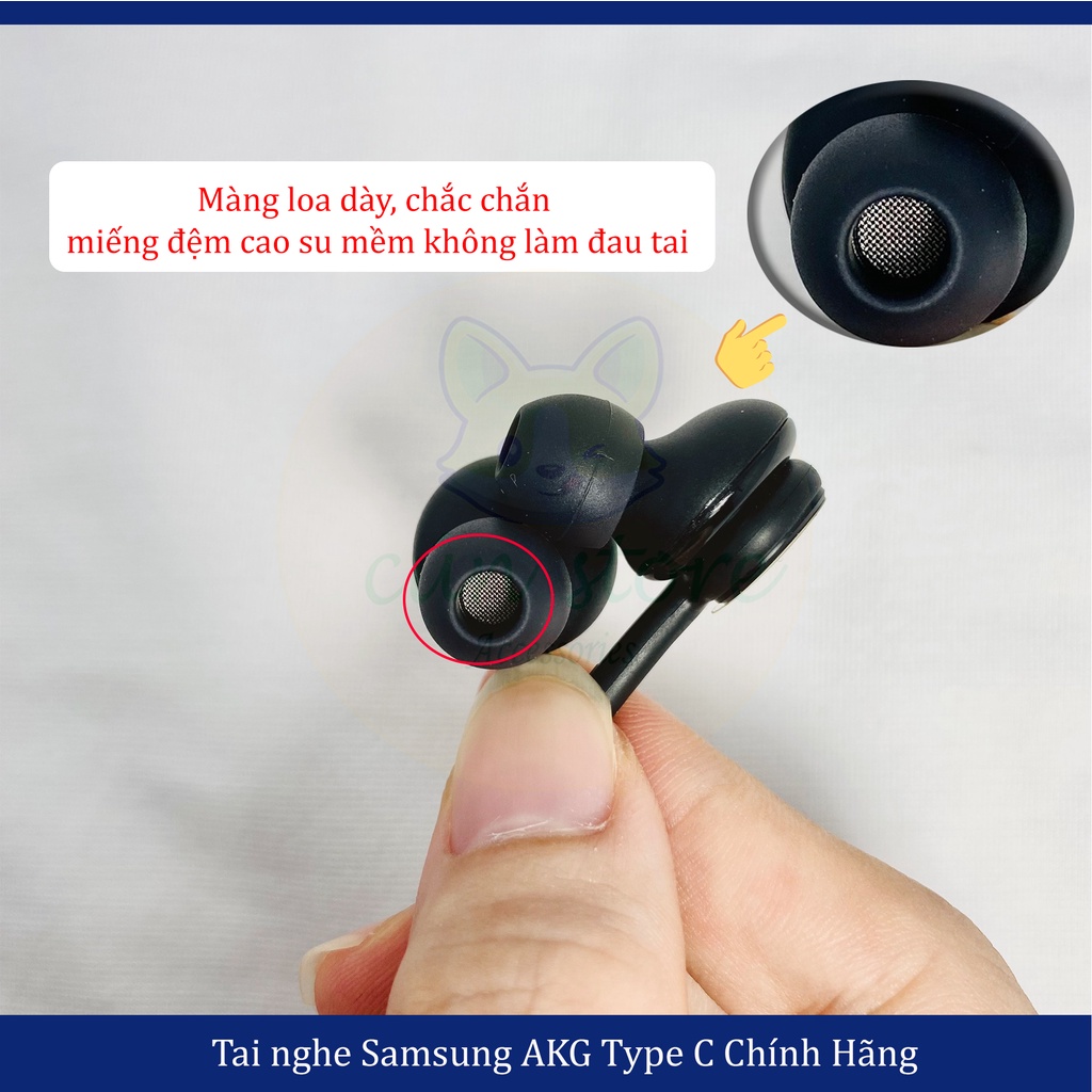 Tai nghe Samsung AKG Note 10, Note 20, S20, S21Ultra chân type C chính hãng | Bảo hành 12 tháng