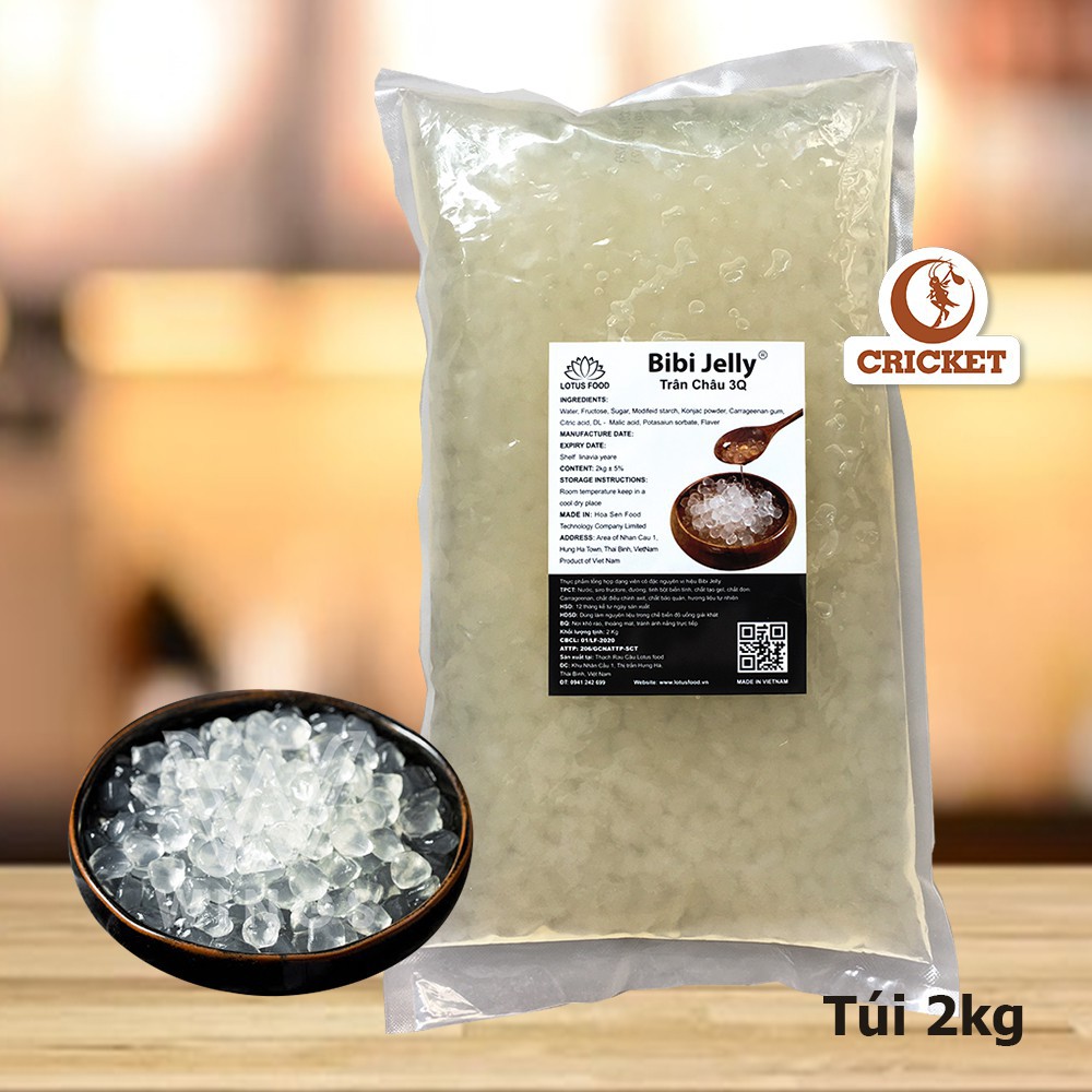 [Mã 267FMCGSALE giảm 8% đơn 500K] Thạch Trà Sữa 3Q BiBi Jeny Trắng ( túi 2kg)