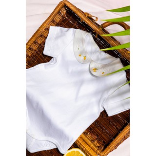 Body Cộc Trắng, Cổ Thêu Chanh (Petit à Petit)