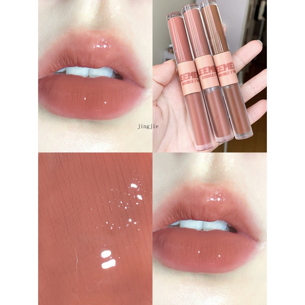 Son Kem Hai Đầu Hiệu Ứng Lì Trang Điểm Lâu Trôi Niceface