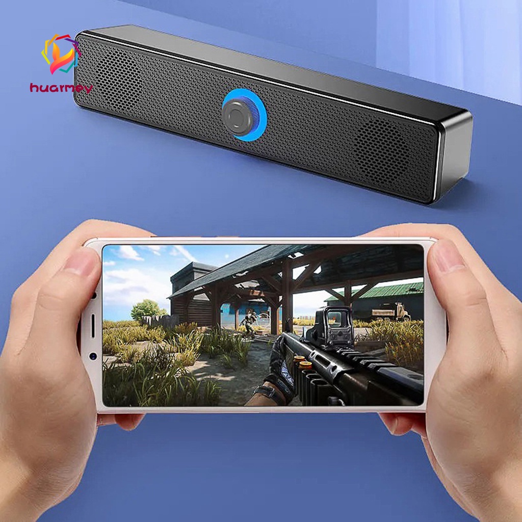 Loa Bluetooth 5.0 âm thanh siêu trầm huarmey có dây cho máy tính