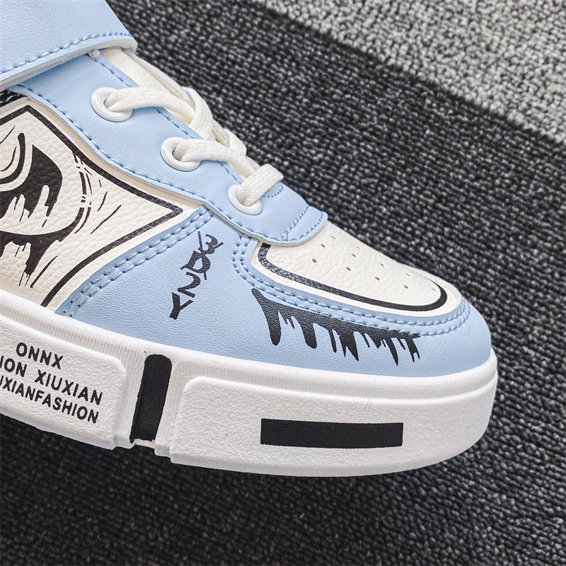 Giày Thể Thao Chạy Bộ Thoáng Khí Mềm Mại Thoải Mái In Hình One Piece Luffy Size 31~39 Phong Cách Hàn Quốc Cho Bé Trai