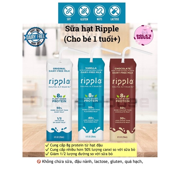SỮA HẠT RIPPLE THUẦN CHAY