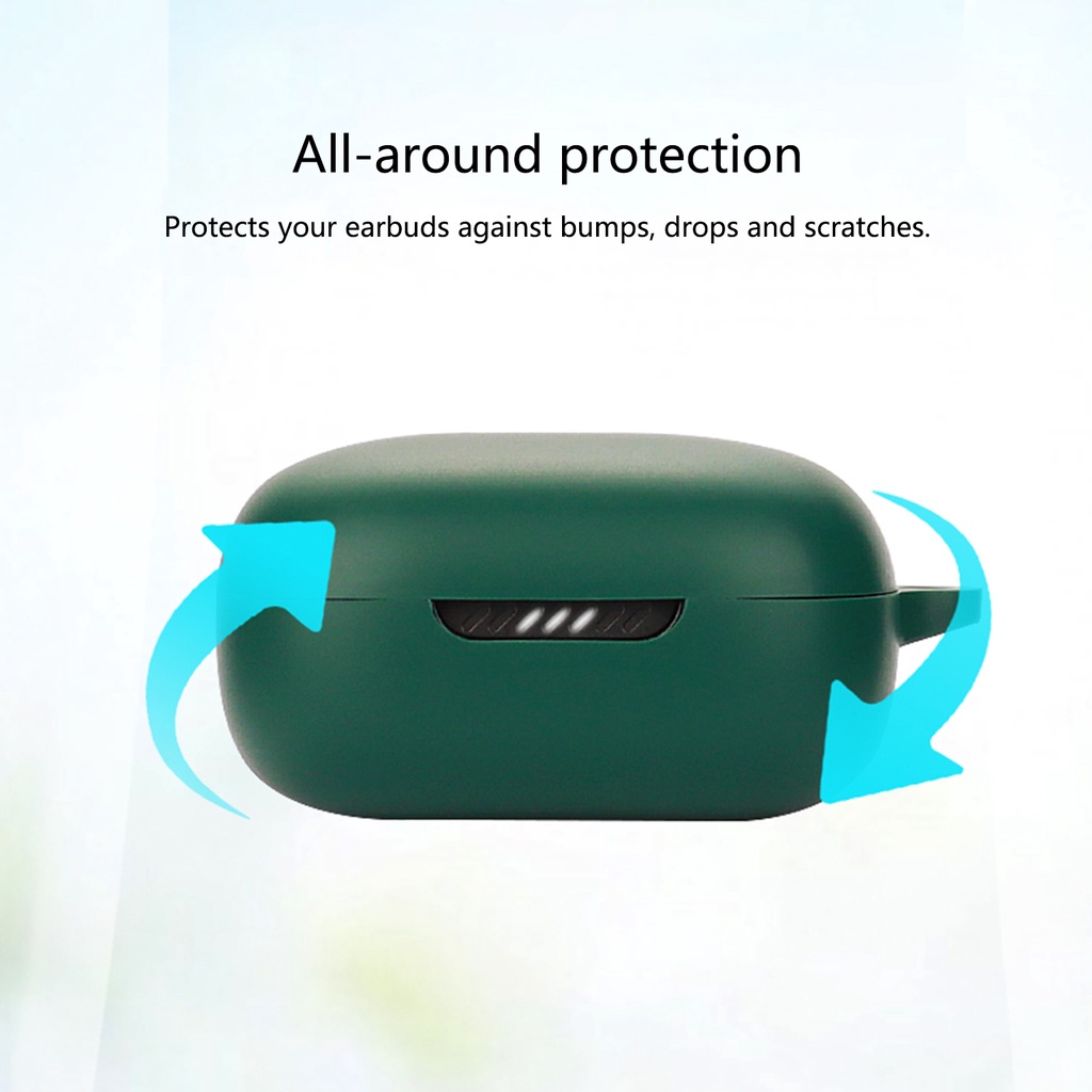 Vỏ Bảo Vệ Hộp Sạc Tai Nghe Không Dây Bằng Silicone Cho JBL Live Free 2 TWS 2