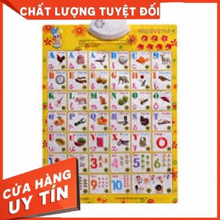 Bảng chữ cái điện tử 2 mặt phát nhạc đánh vần cho bé