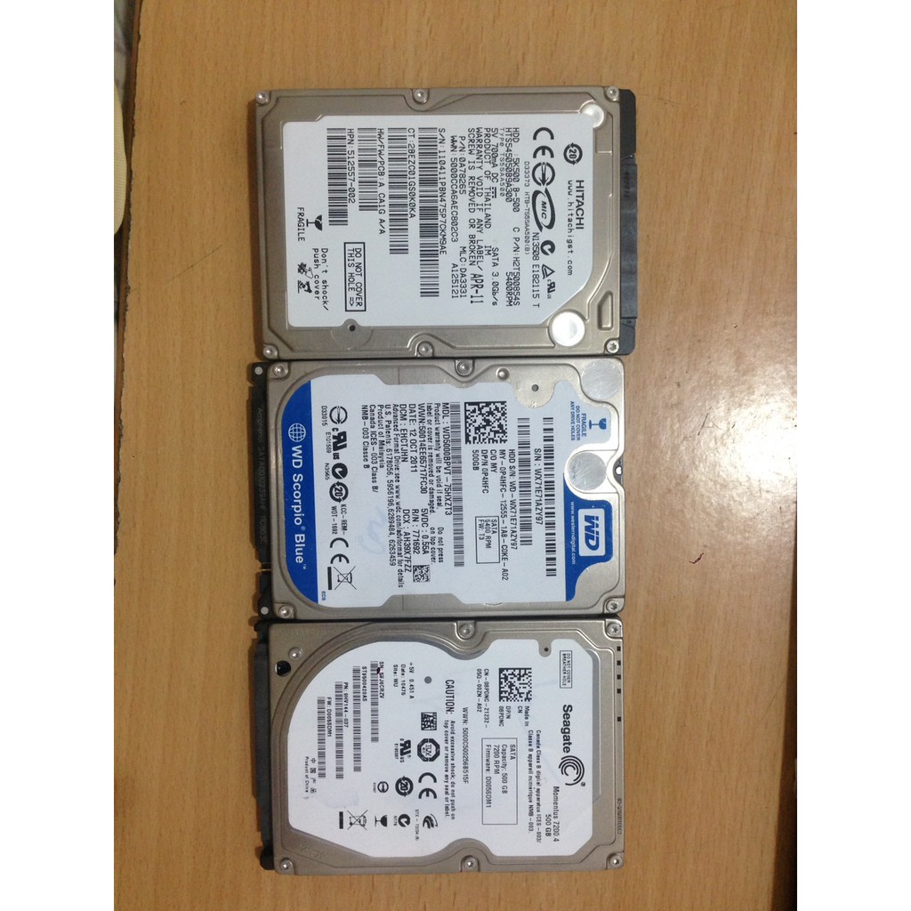 hdd laptop chuẩn 2.5 ich dung lượng 500gb tốc độ 5400prm, giá rẻ