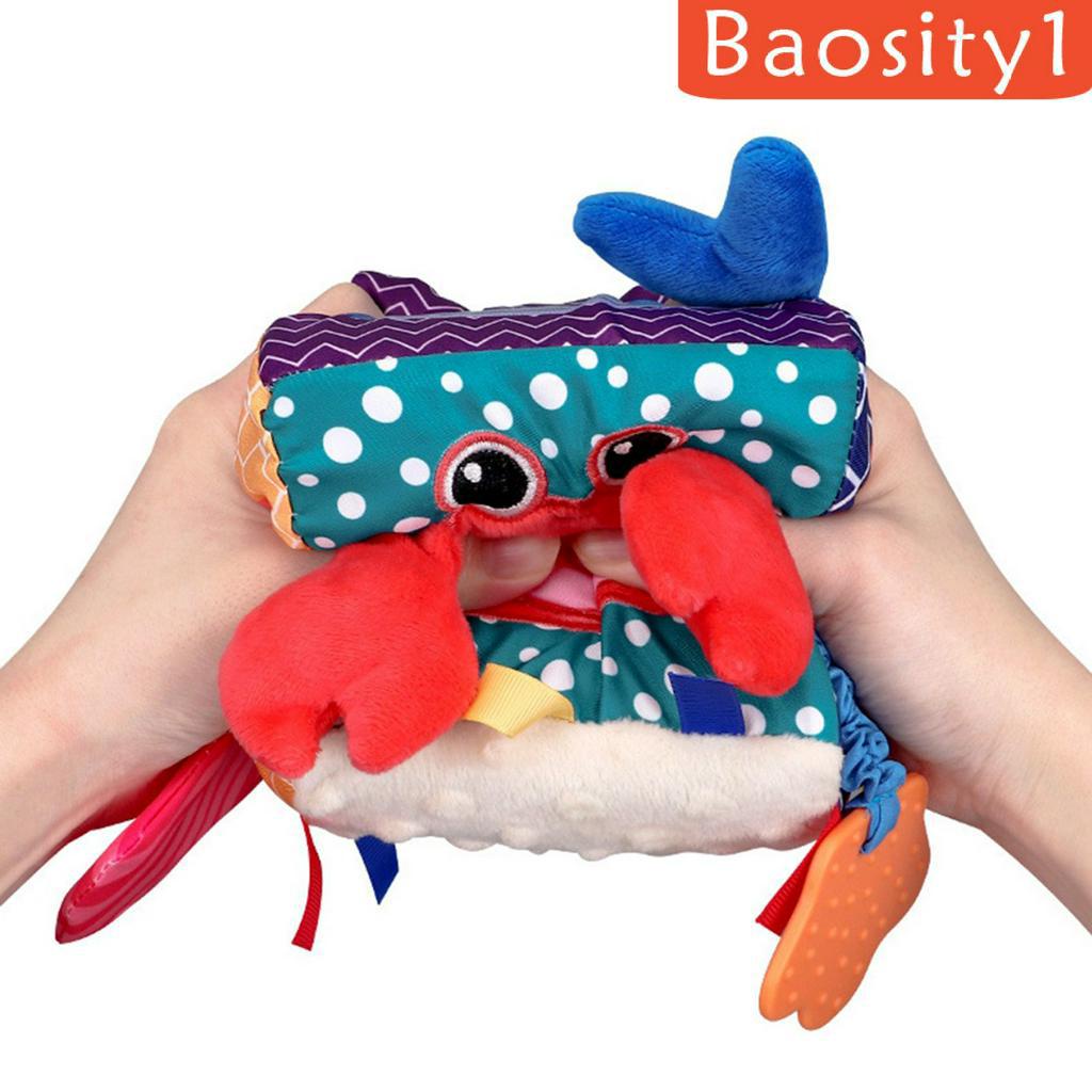 ✨Hàng sẵn sàng✨Đồ chơi khối lập phương bằng vải lông dễ thương có chuông cho bé