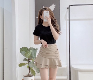 Chân váy body nhún đuôi cá