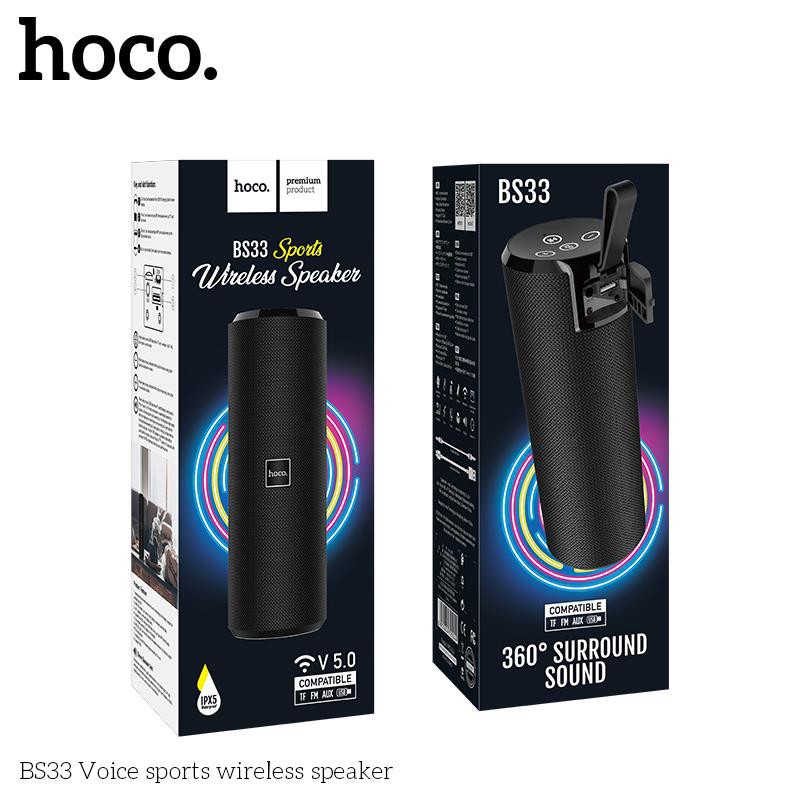 Loa bluetooth chống nước tích hợp nính năng FM, AUX Hoco BS33 -Bảo hành 12 tháng