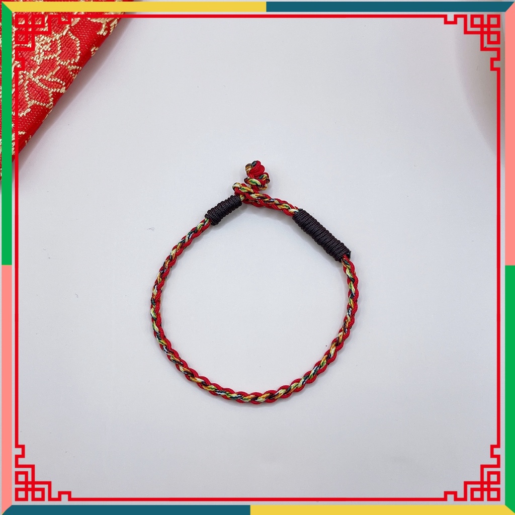 Vòng tay may mắn chỉ ngũ sắc kích thước 15cm/16cm/17cm/18cm