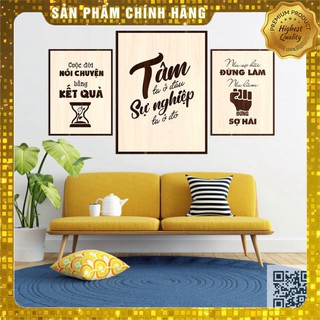 [ #1 Quà tặng tân gia , khai trương ] [COMBO 3] Bộ 3 tranh treo tường tạo động lực