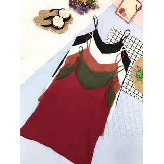 Áo dây voan cổ tim ảnh chụp thật