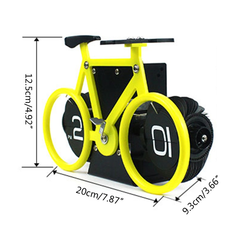 Đồng Hồ Lật Hình Xe Đạp Phong Cách Cổ Điển Trang Trí Văn Phòng