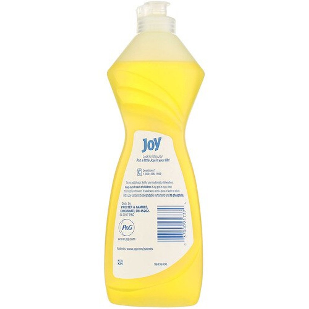 [USA] Nước rửa chén Joy Lemon Scent (414ml)
