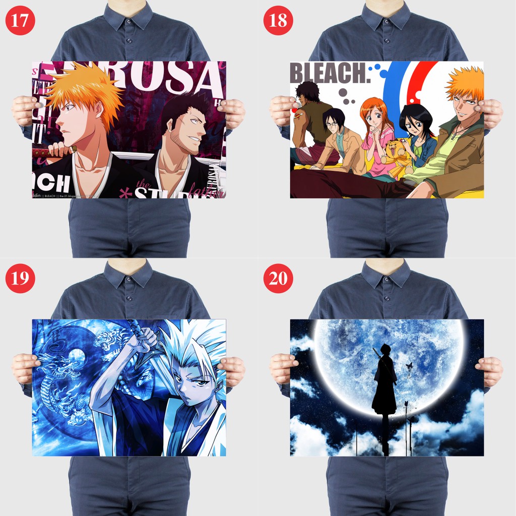 Tấm Poster Anime Bleach - Sứ Giả Thần Chết - Áp Phích Decal A3 Dán Tường - Dán Kính - By AnimeX