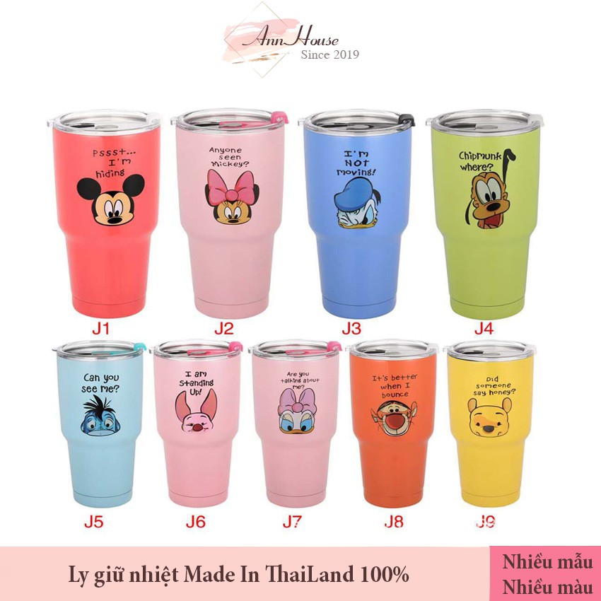 [HÀNG CHUẨN] Ly Giữ Nhiệt Made In Thái Lan 900ml - Tặng Kèm Ống Hút Inox, Túi Giữ Nhiệt, Nắp Chống Tràn, Cọ Rửa Bình