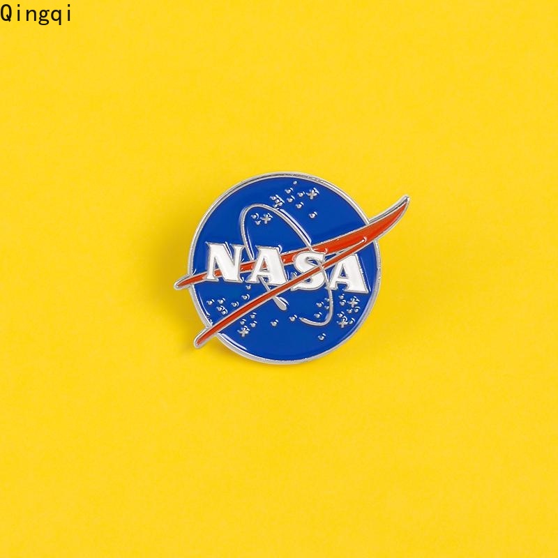 Ghim cài áo MISS ZOE hình biểu tượng không gian màu xanh dương thời trang