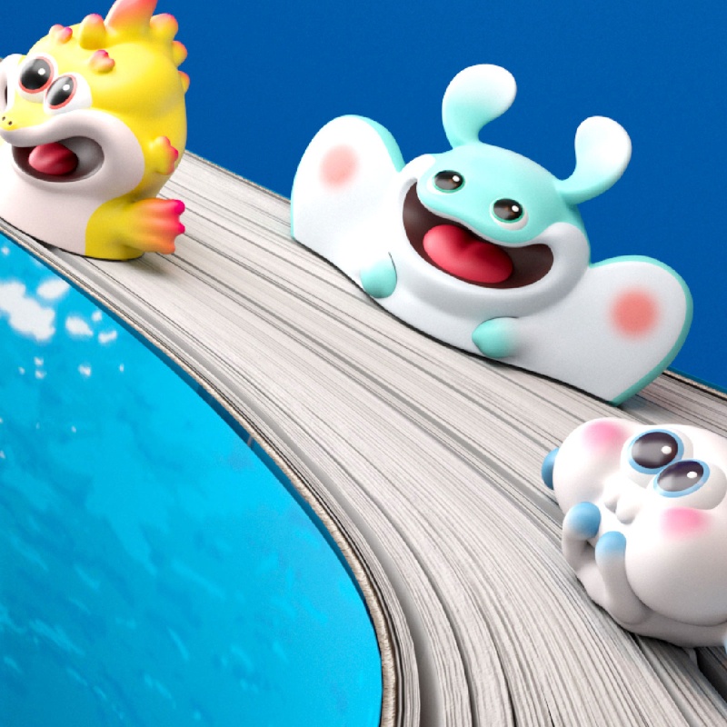 Blg Thẻ Đánh Dấu Sách Hình Động Vật Dưới Biển Vui Nhộn Dành Cho Học Sinh/Giáng Sinh