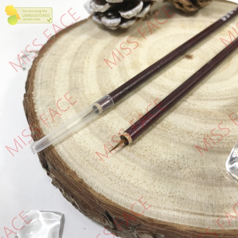 Cọ thư pháp-cọ tô nail cao cấp cán gỗ - cọ thư pháp vẽ nail , vẽ màu nước, rút nước